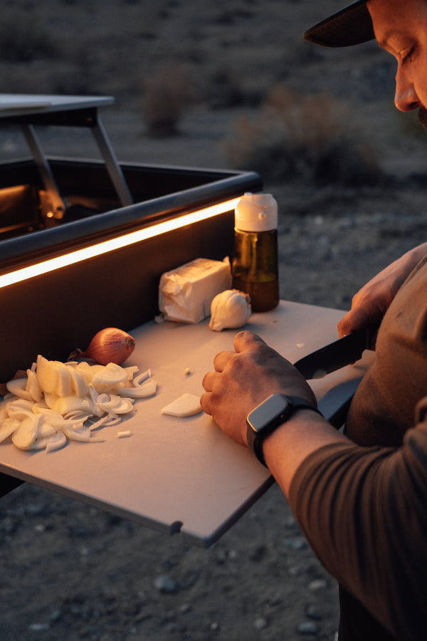 Slide-out cutting boards